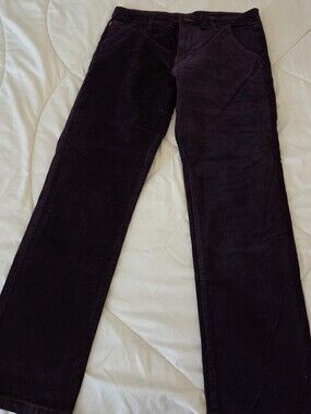 Men's Corduroy Pants in Deep Plum